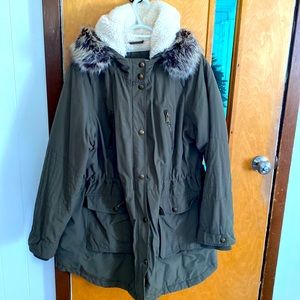 Apt. 9 olive green winter coat size 2